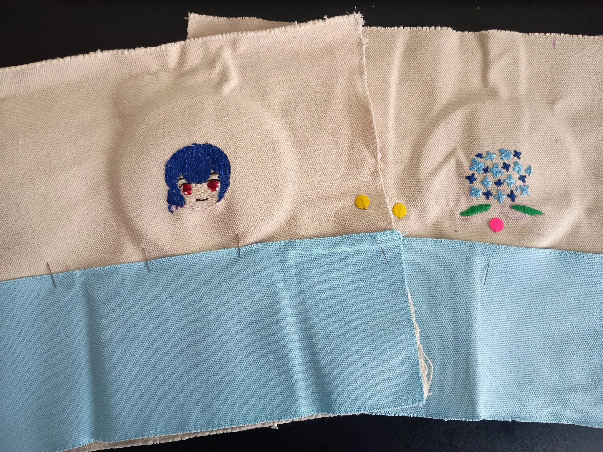 杜野凛世の刺繍入りバッグを作った｜神藤でいとな