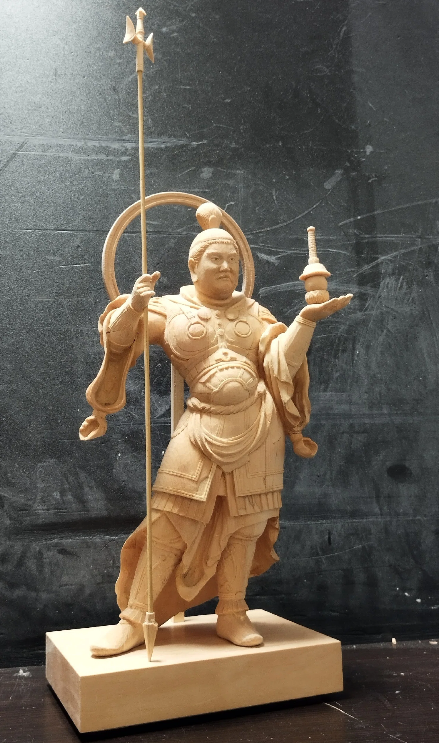 仏像彫刻教室 制作記【10】 毘沙門天編（3）｜田川直道