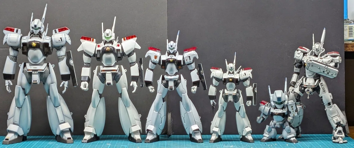 歴代イングラムプラモデル徹底比較！RG・MG・MODEROID等を並べてみた