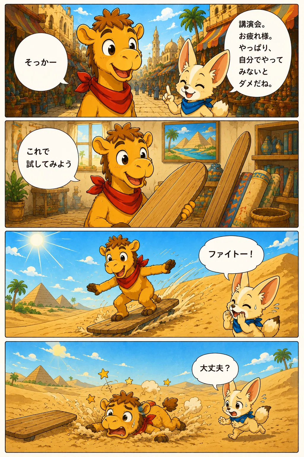 らくだのラクー -008- まずやってみよう｜わくわくさん