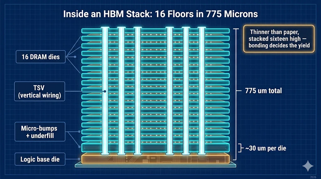 [Supply Chain Anatomy] Where is the HBM Bottleneck? — In the 16-layer ...