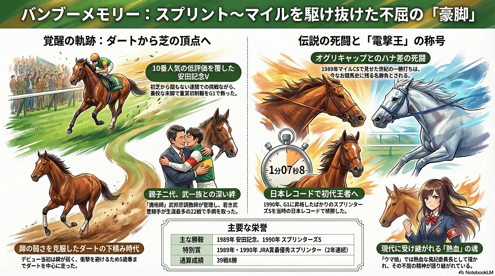 バンブーメモリー -スプリント～マイルで見せた豪脚-｜ハサミおじさん