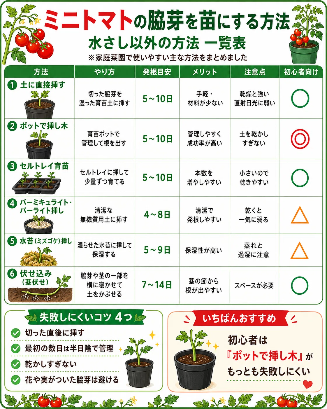 トマト 脇 芽 挿し木