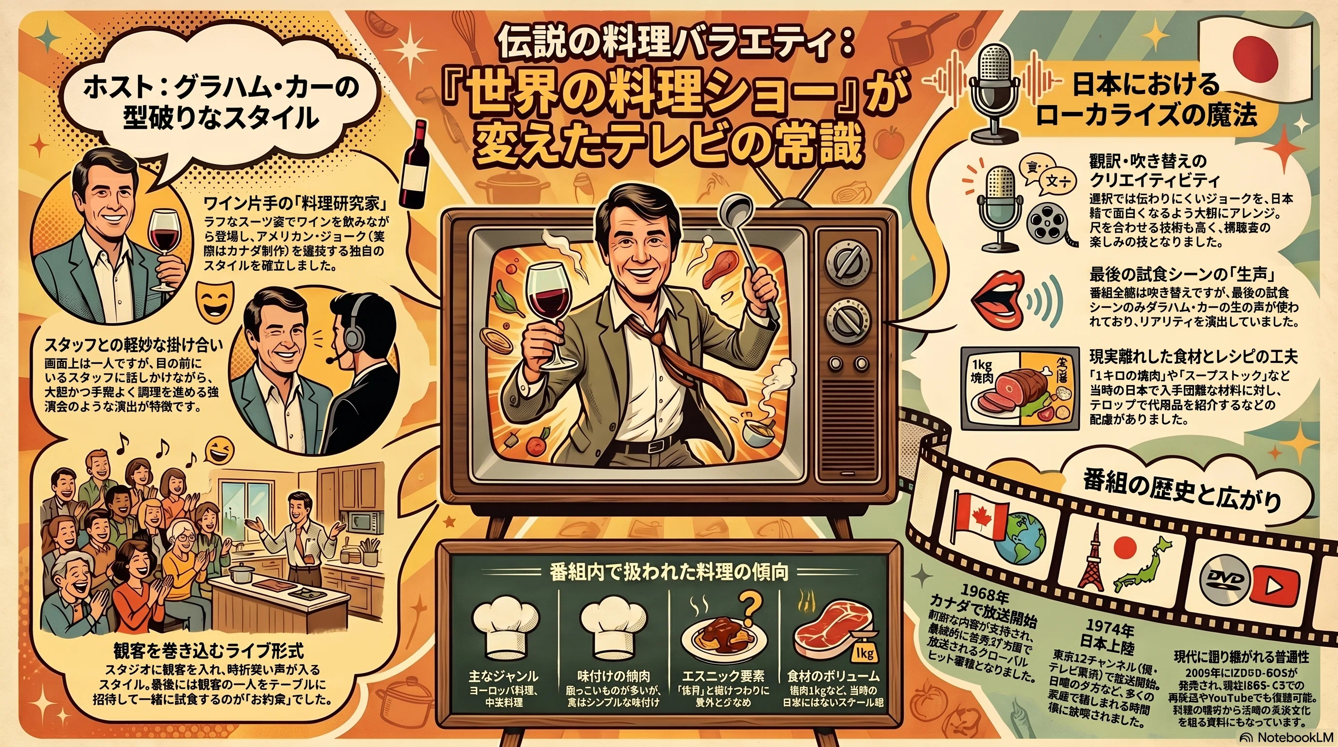 世界の料理ショー - 料理番組をバラエティに変えた｜kzn