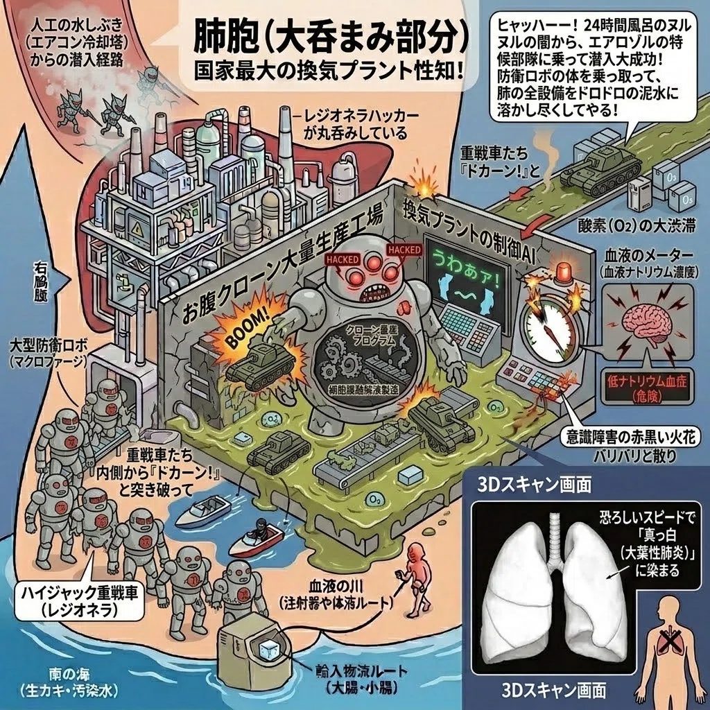 レジオネラ肺炎（在留軍団肺炎・劇症非定型肺炎）｜Theme Japan