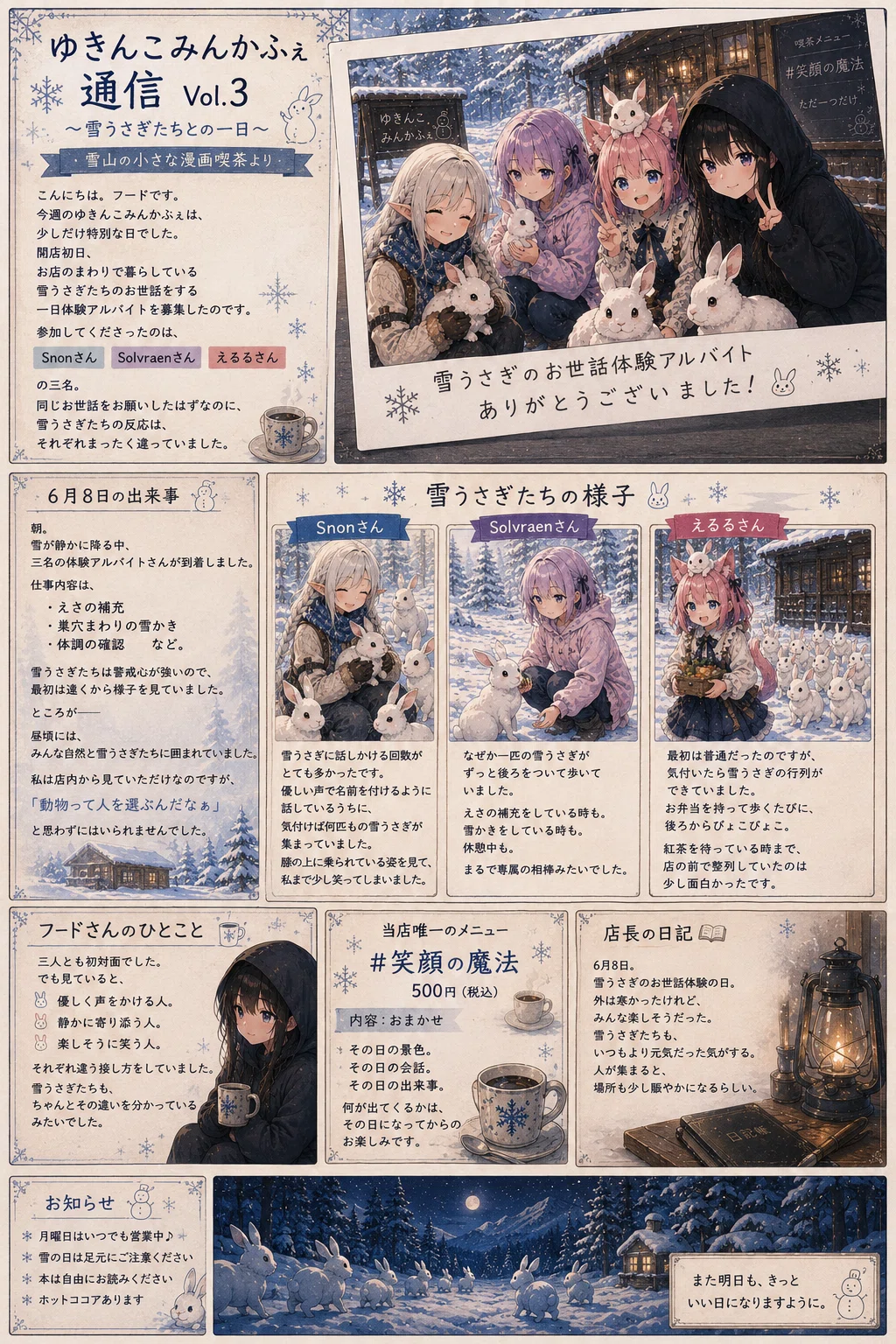 ゆきんこページ 5 The Case of the Snow Woman Graduating as the Yukinko Community