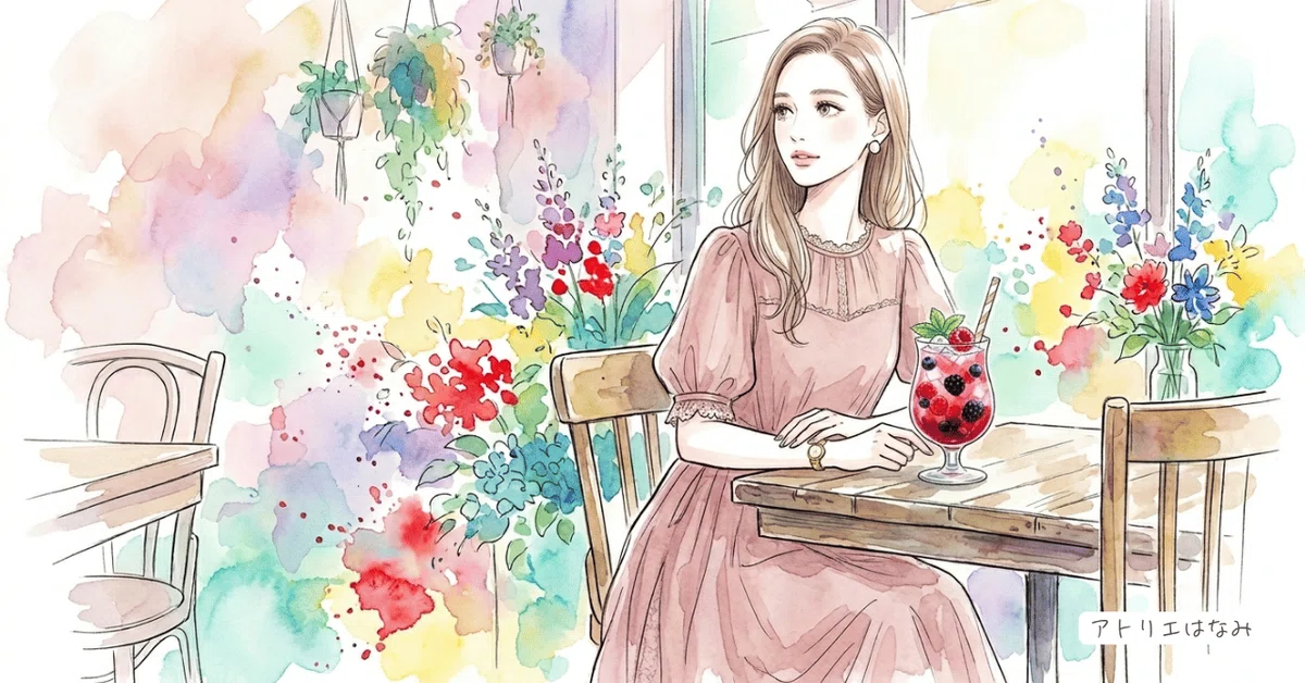 リンクウェアフリー素材・カフェ・ベリードリンク
