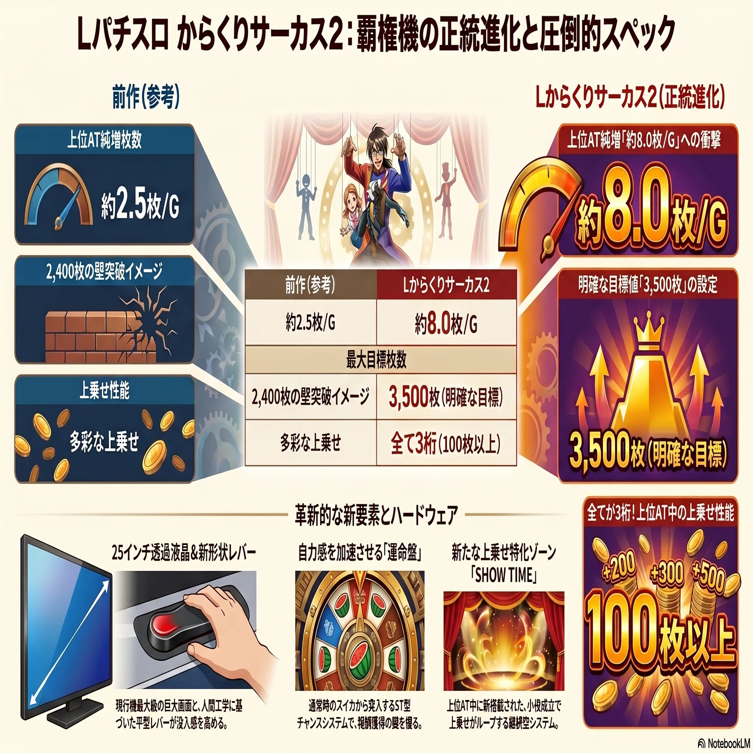 新時代】SANKYOが仕掛けるスマスロ からくりサーカス2 「3,500枚の衝撃