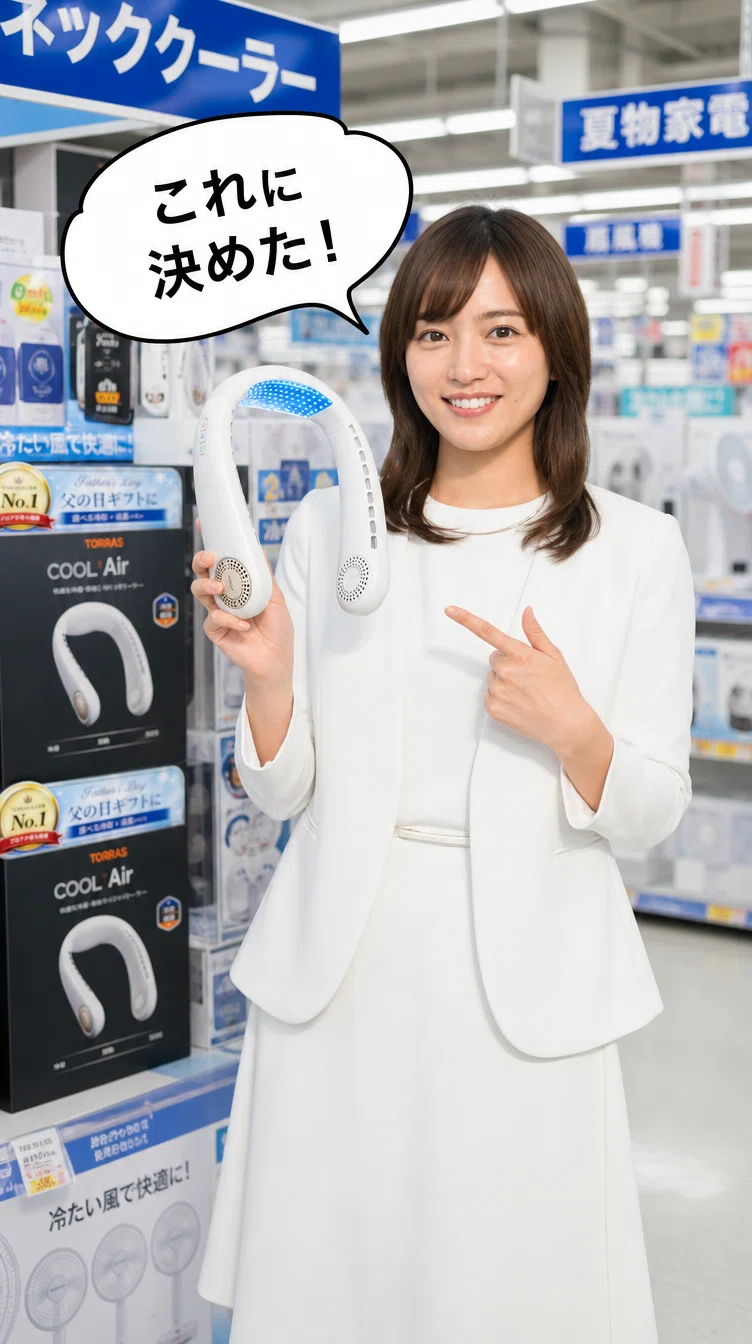TORRAS COOLiFY Air（2026年モデル）を使ってみた！真夏の通勤が快適に