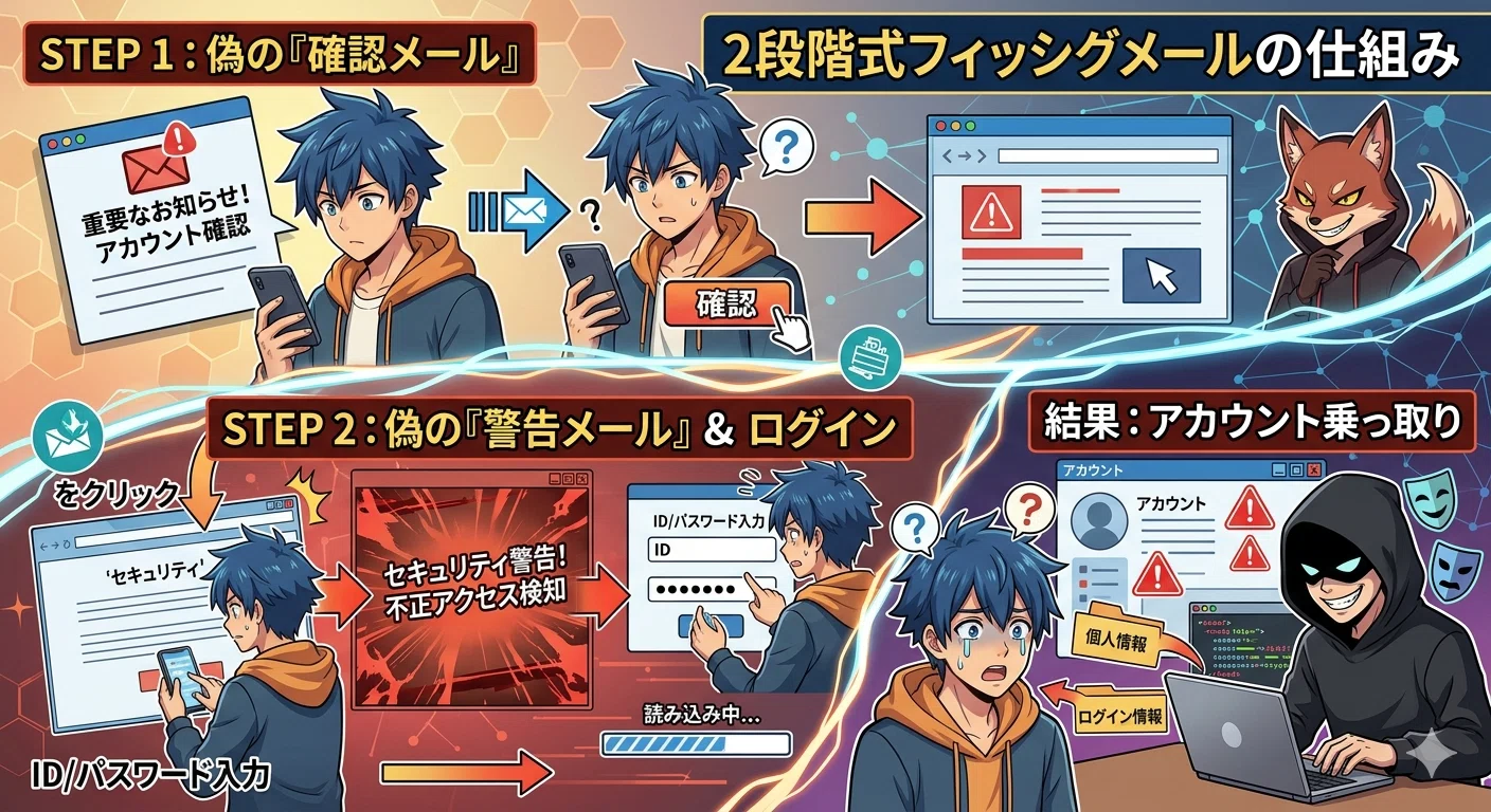 怪しいURLがない」のに騙される？最新の『2段階式フィッシング』が怖