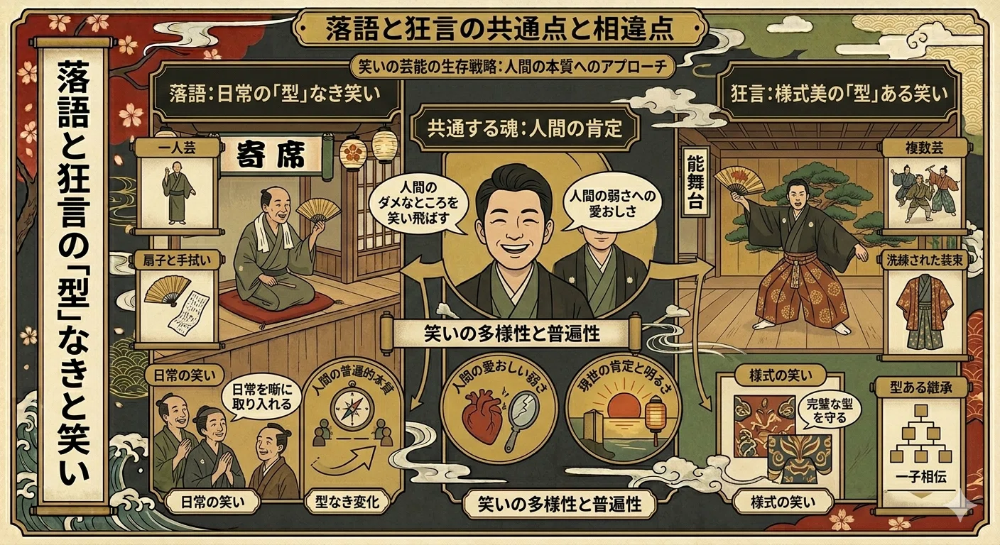 土曜日は伝統芸能】笑いの芸能、ふたつの流儀〜落語と狂言を比べてみ