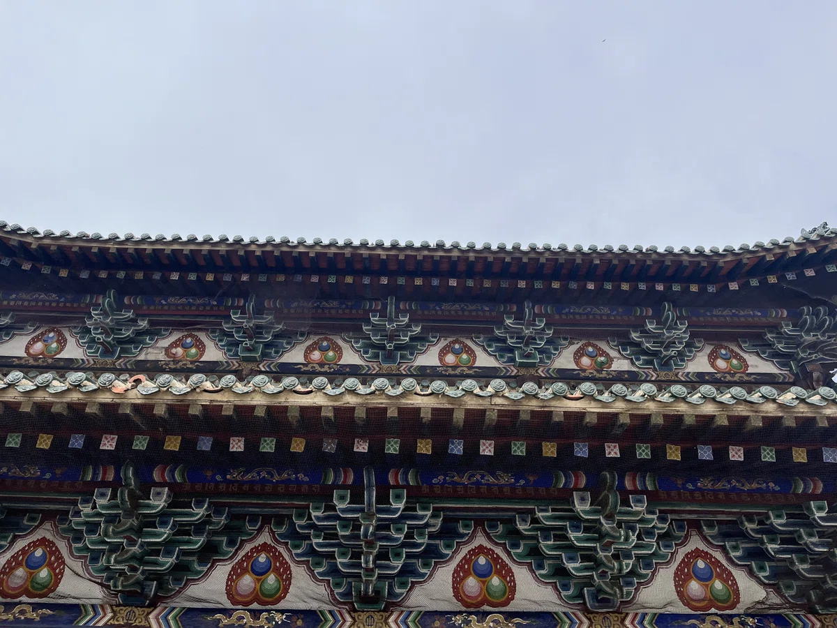 カラーパターン 色 建築 寺院 建物 カラコルム ハラホリン エルデネゾー寺院 エルデネゾー チベット仏教