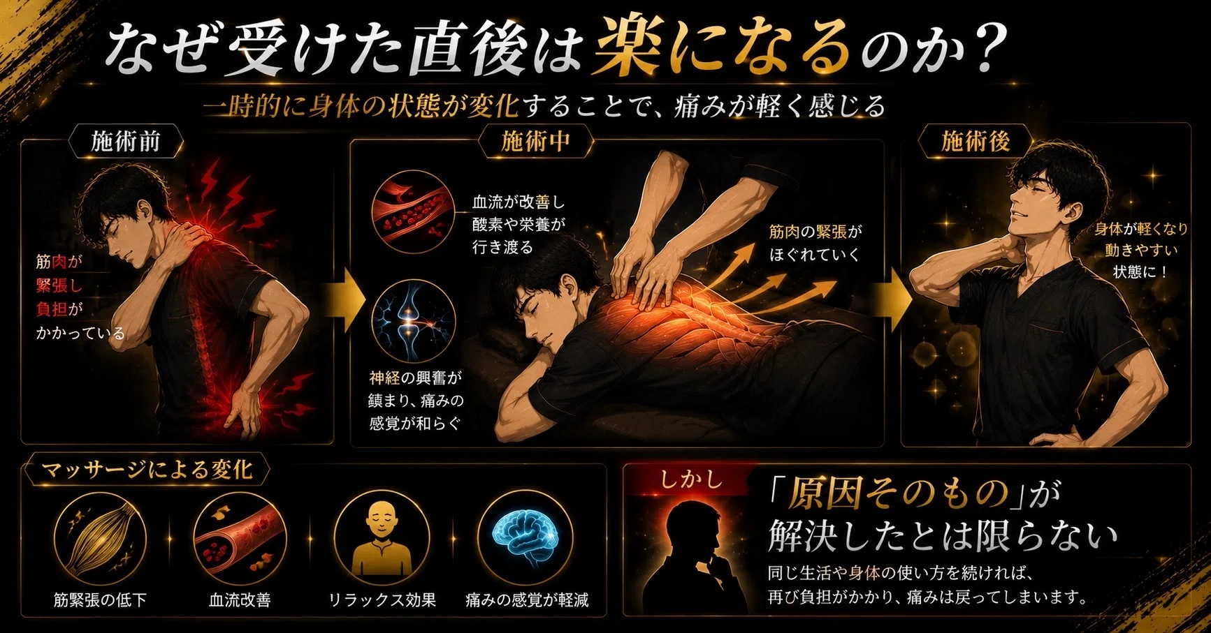 マッサージで治るなら、なぜまた痛くなるのか？理学療法士が本音で解説