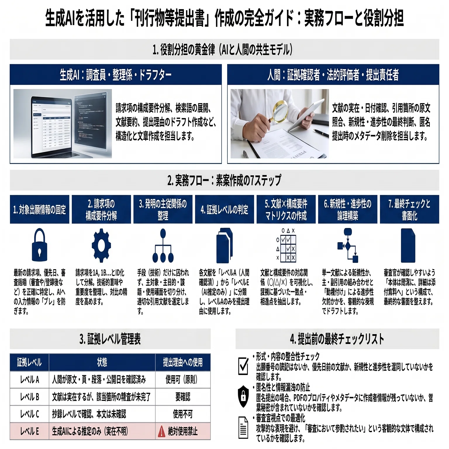 著者・確認者・管理者の明示