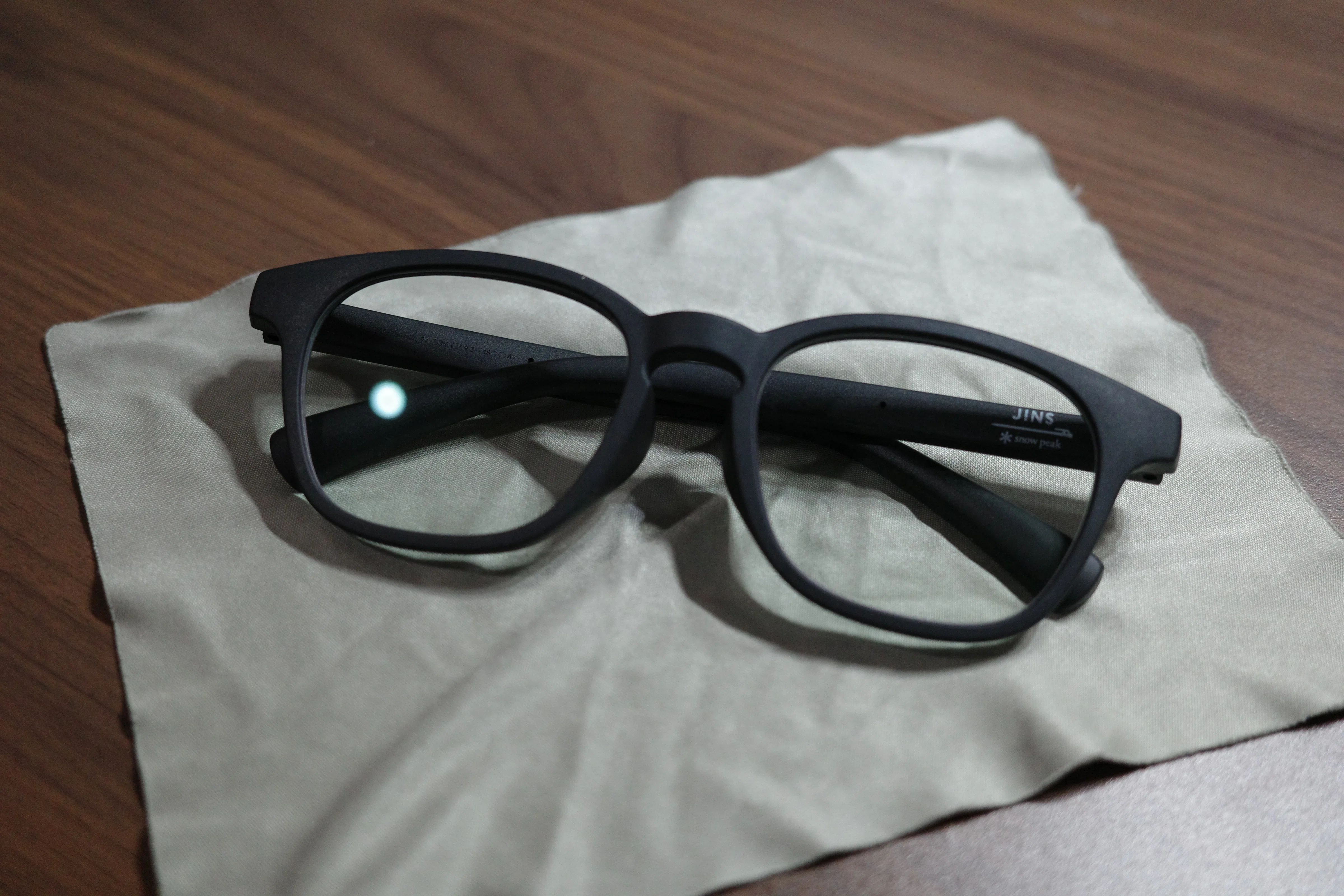 The JINS x Snow Peak sunglasses were a huge success both indoors