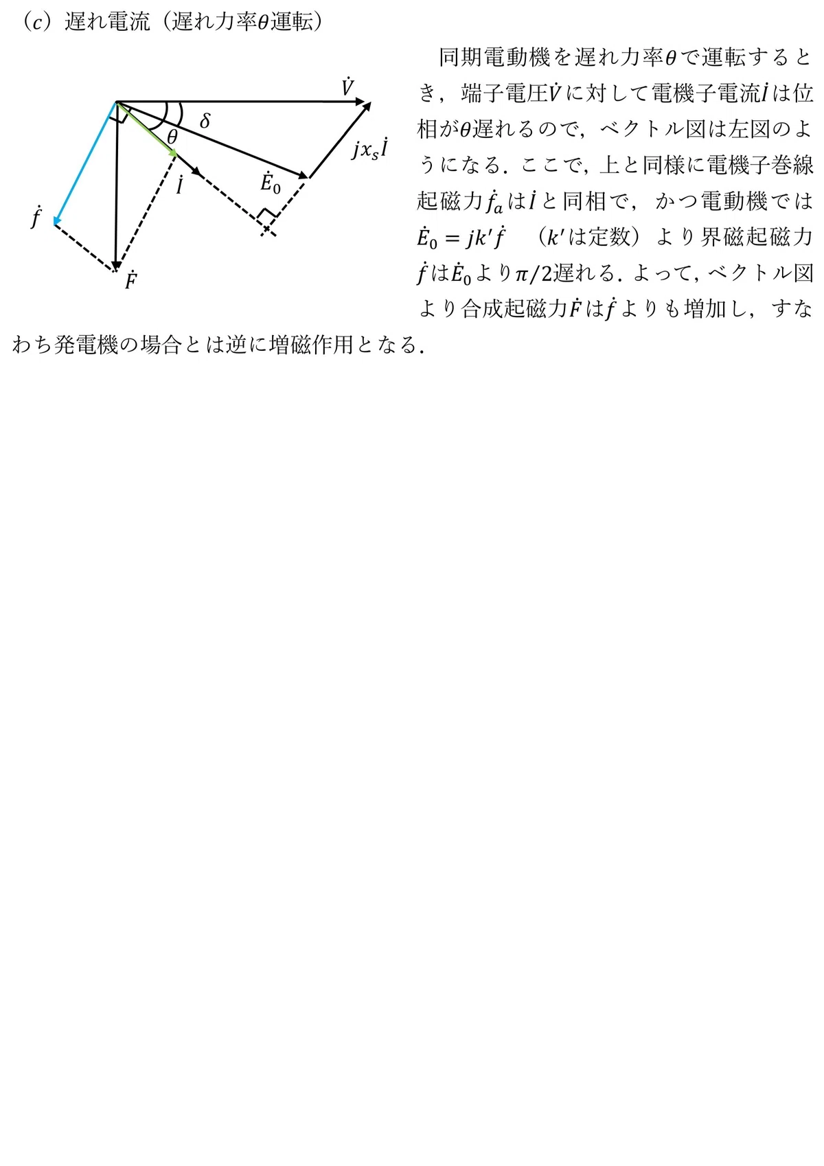 5.同期電動機の電機子反作用と等価回路|daiki
