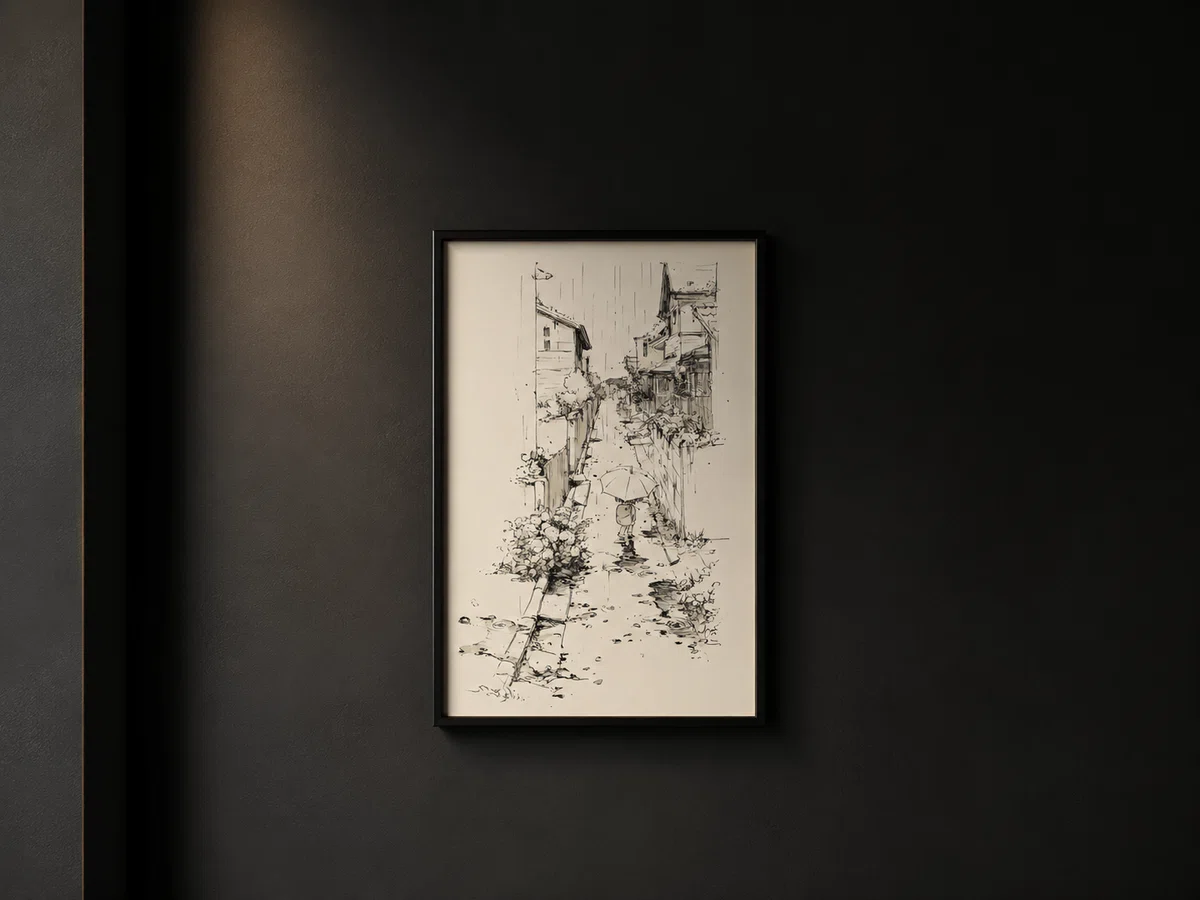 生命の痕跡｜一点物 モノクロ線画アート 作品 | AKAIKE Kazuhiko 赤池