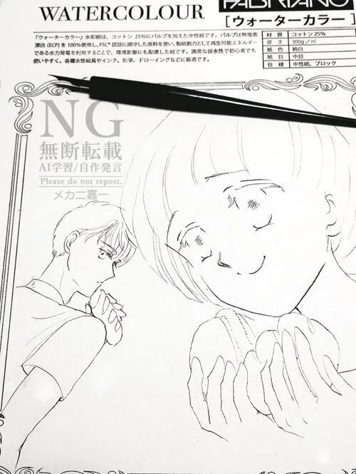 原画展が美しかったので、描いてみた！｜メカニ嘉一