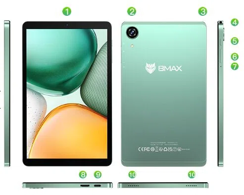 BMAX I8 Plus、人気の8.7型タブレットのスペック。6/14現在 タイム