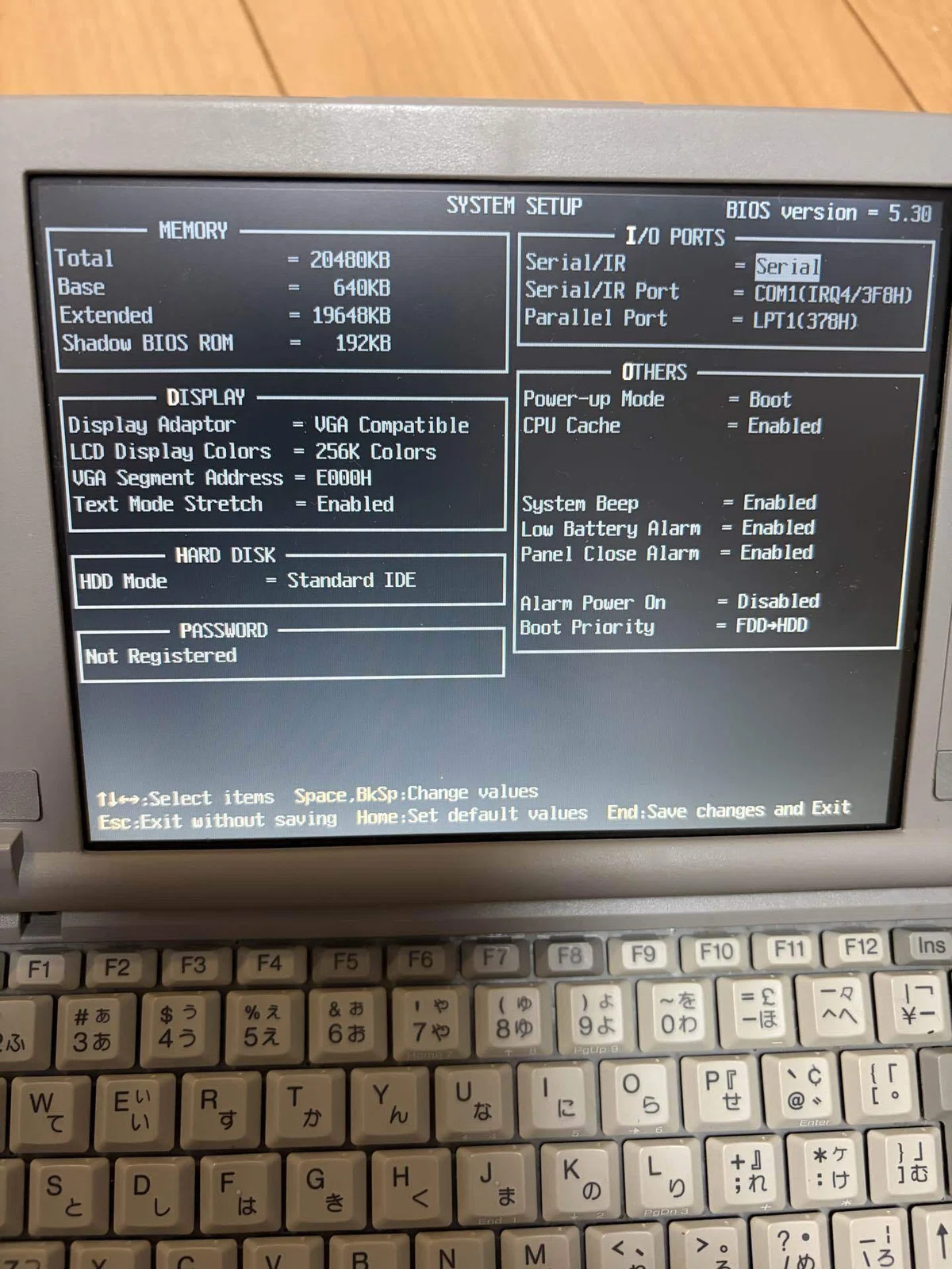 ジャンクLibretto 20にWindows 95を入れる記録③〜ドック・マウス・Wi