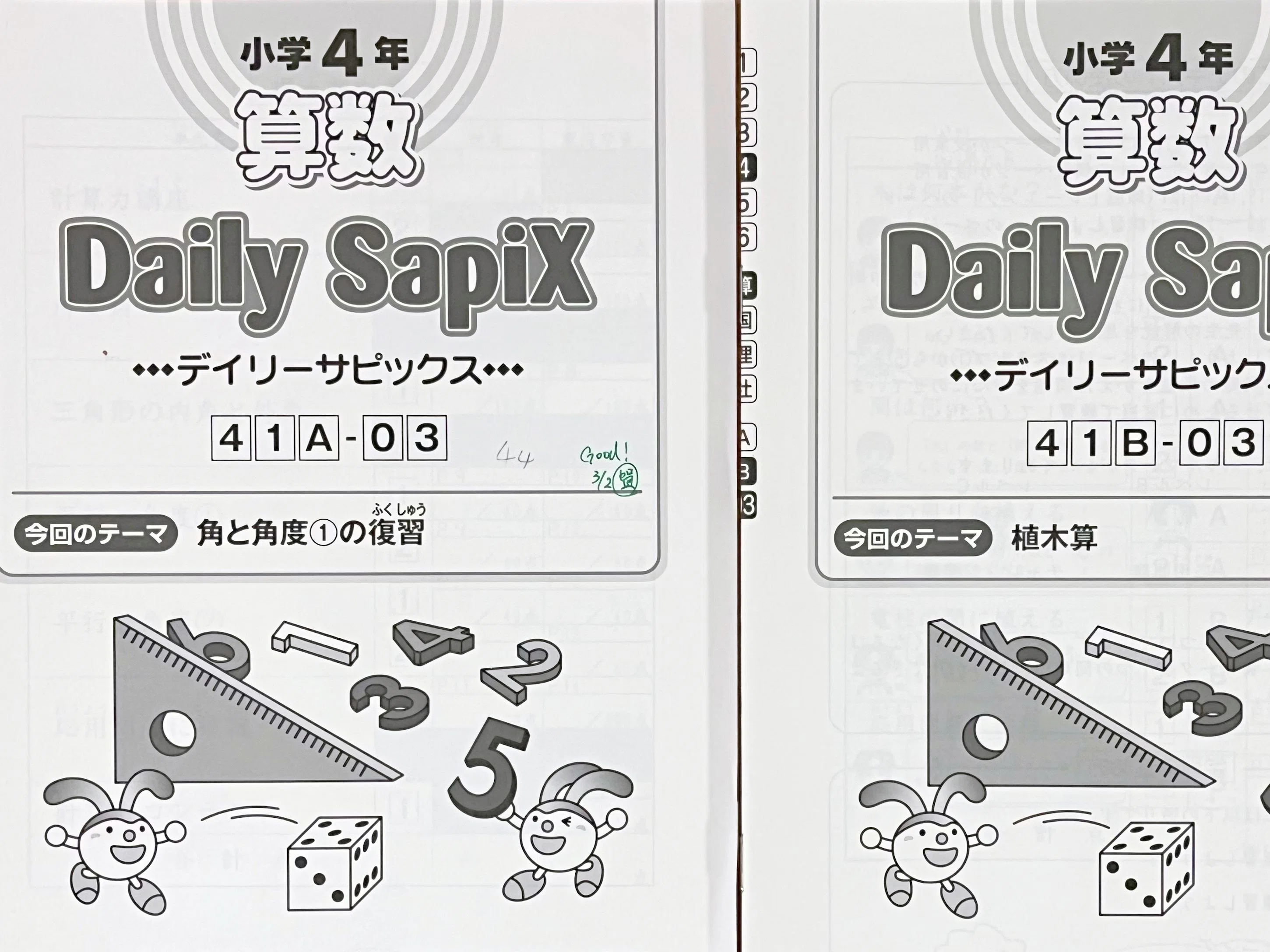 デイリーサピックス小学4年 算数（一式） 最難関を目指すかもしれない勉強法！【小4息子の塾なし中学受験
