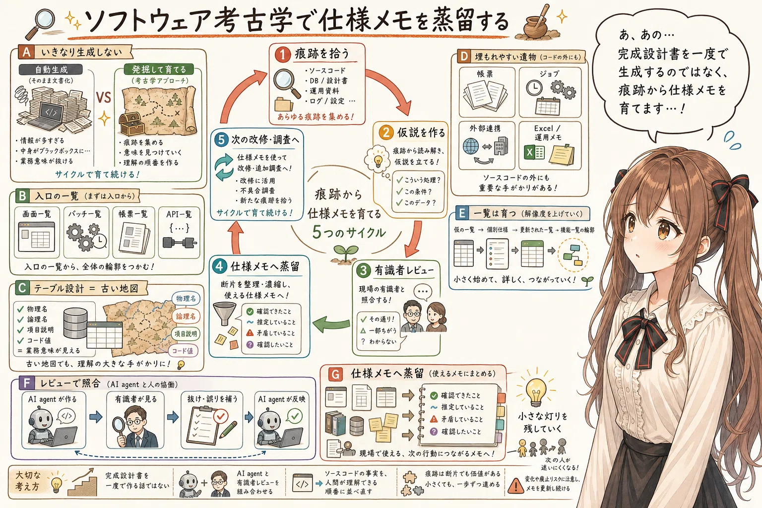 生成AI時代の既存システムのドキュメント作成：ソフトウェア考古学で