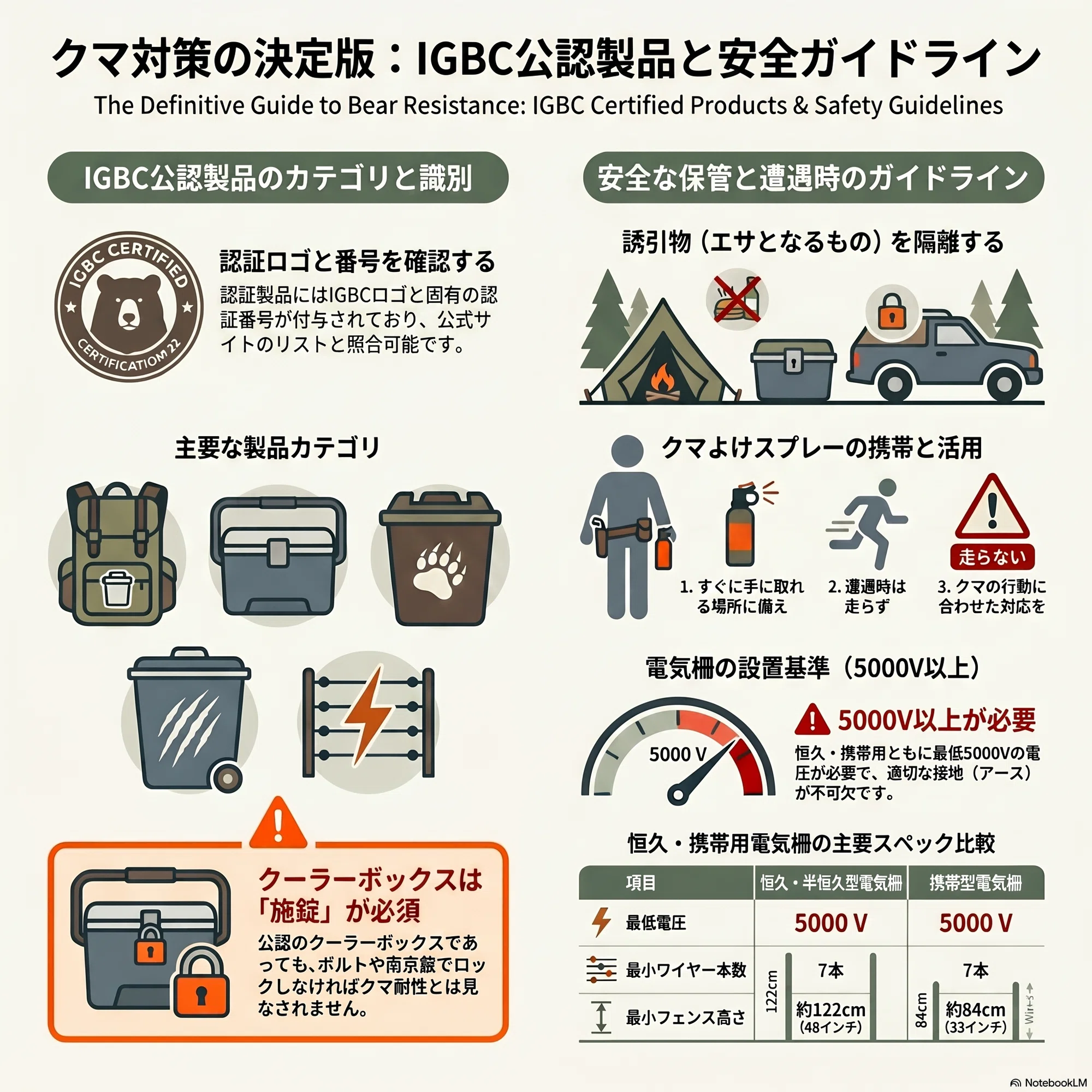 熊との共生を実現する実践ガイド🐻： Interagency Grizzly Bear