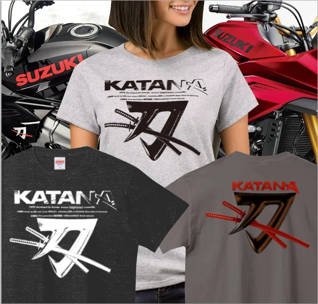 バイク柄Tシャツ新品スズキ刀400 SUZUKI KATANA Tシャツ 販売｜タカムラサキキリン