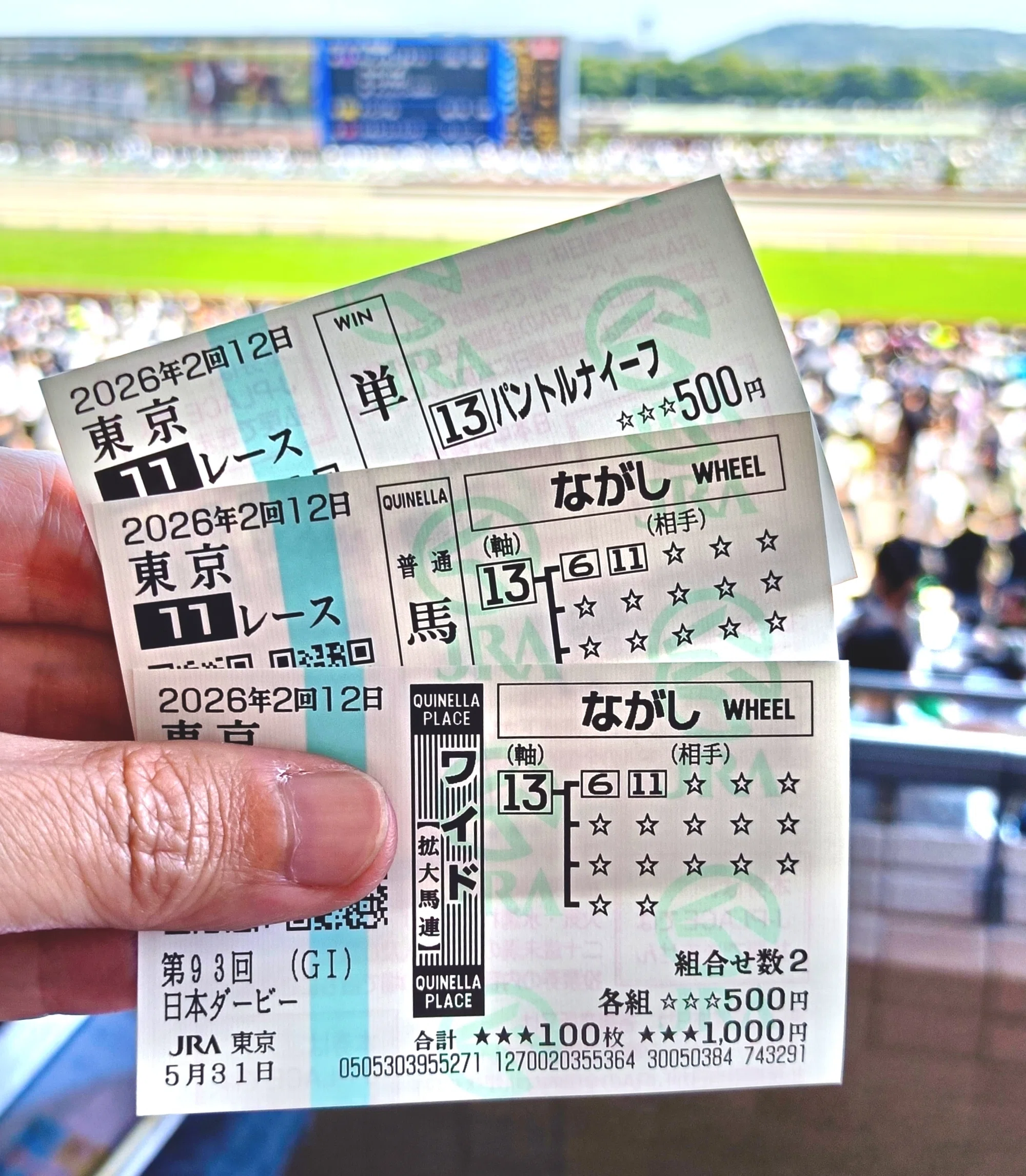 日本ダービー2026を指定席から観戦＆撮影しました｜蔵里越太