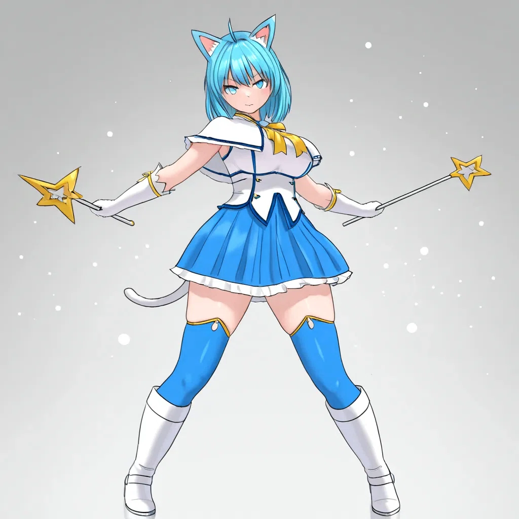 Tensor.Art】最近の魔法少女にゃーさん生成物など｜にゃー会長