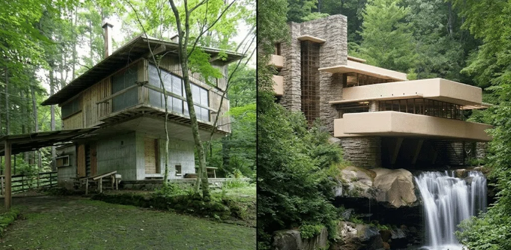 落水荘」と「軽井沢の山荘」に見る有機的建築の展開｜尾川 達哉
