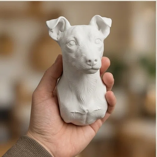 アンリ社 デフレガー レリーフ額 子供 犬 木彫り風 ヴィンテージ レリーフ犬 犬の木彫レリーフ 表札彫ります Studio Paw の木彫