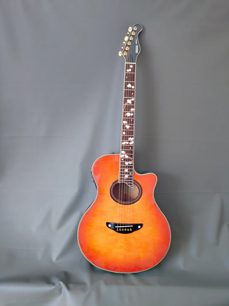 YAMAHA APX−8QM　アコスティック ギター オレンジ色 愛器＃07: YAMAHA APX-8QM(1992製)｜DUNE