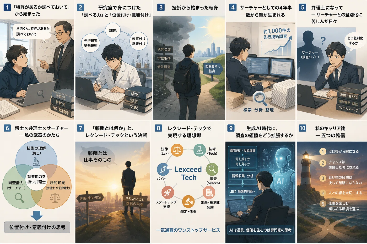 キャリアの振り返り～博士号×弁理士資格×調査～｜角渕由英（つのぶち