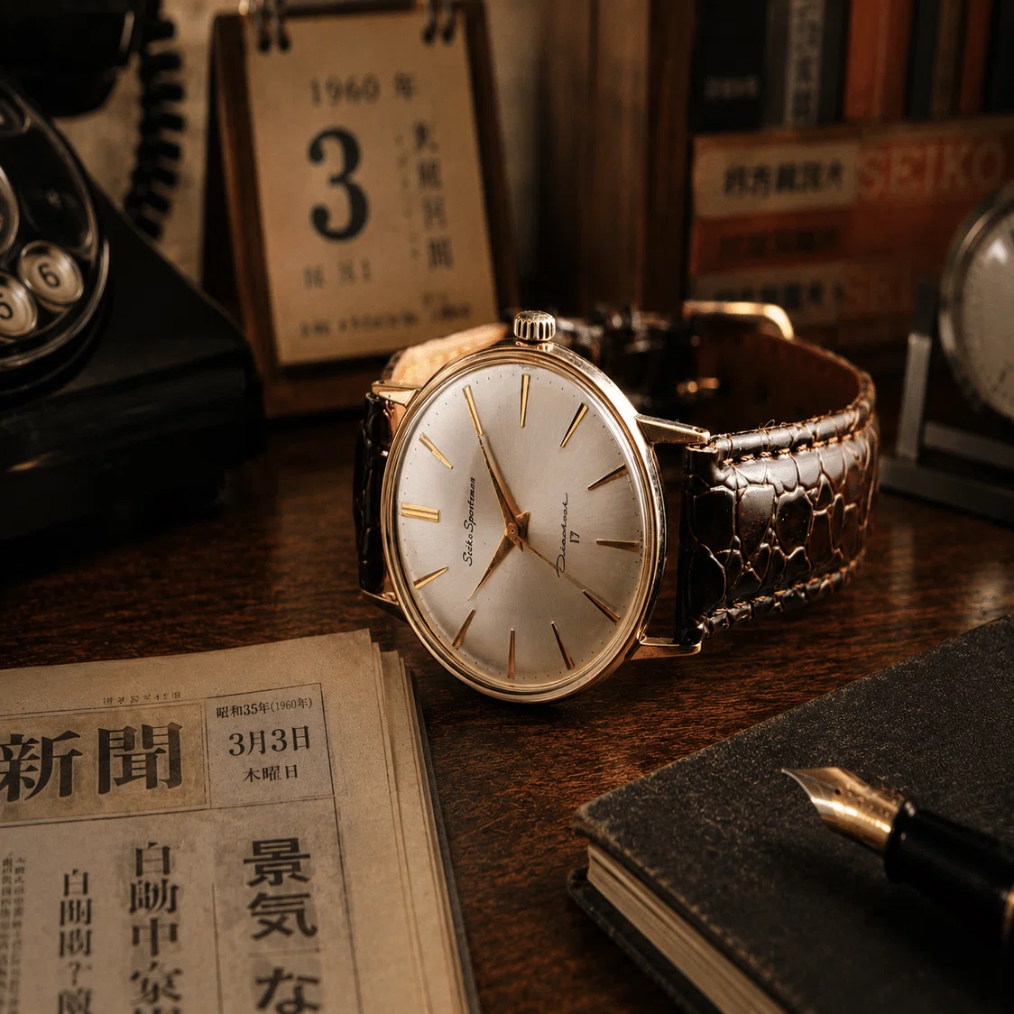 昭和の日常を刻んだ時計 ― SEIKO Sportsman Diashock 17｜Hideo Takehara