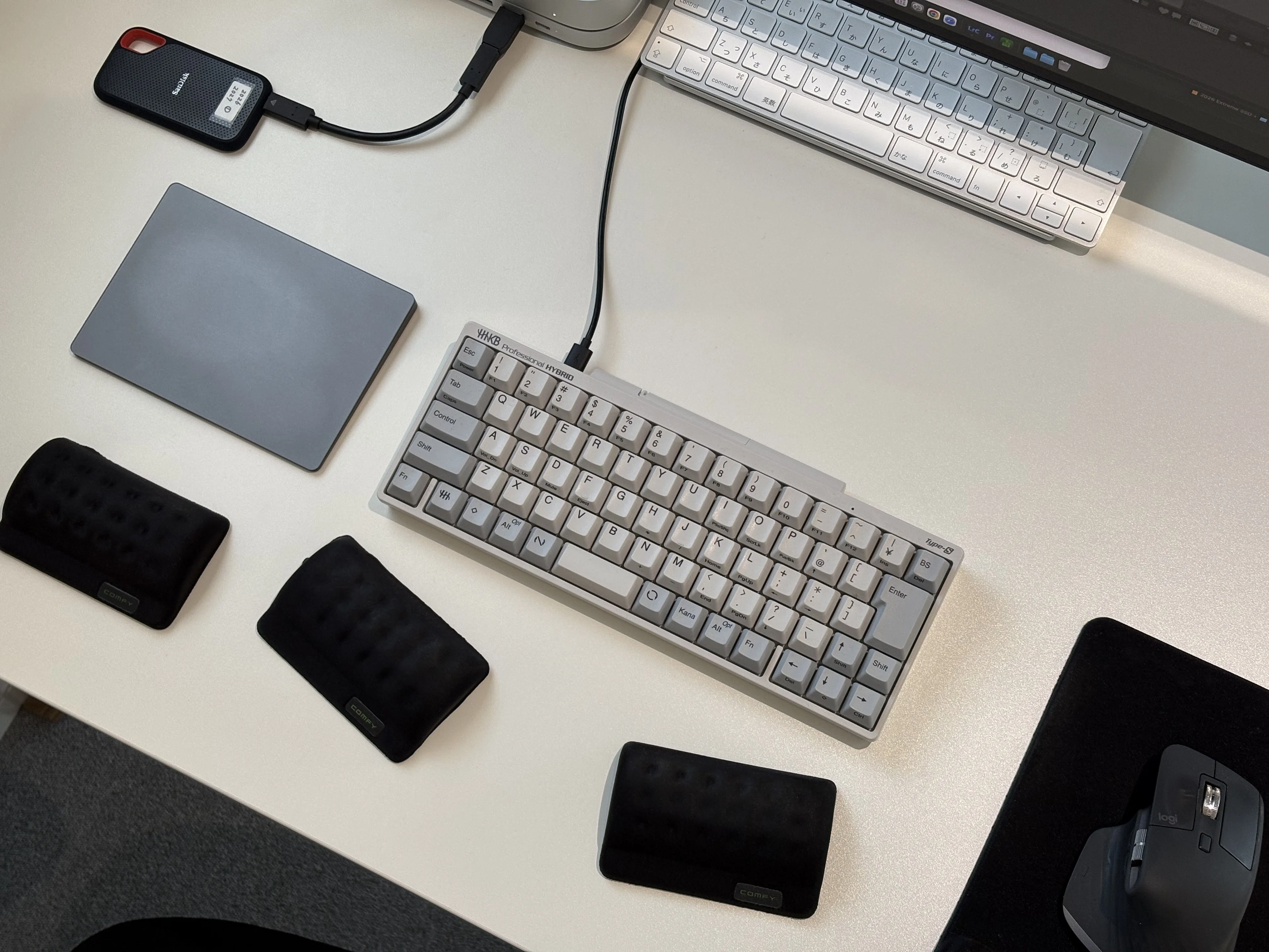 初めての白デスク / サンワダイレクト シンプルワークデスクを購入して