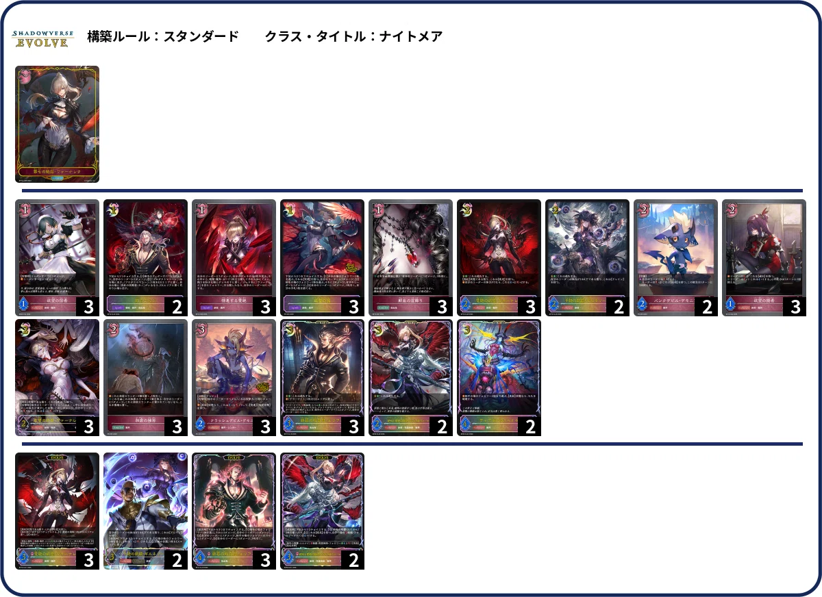 シャドウバースエボルヴ】第20弾「絶傑を継ぐ者」CS環境（26/06/01~26