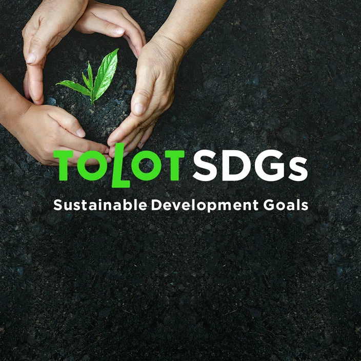 TOLOTでは、商品開発の過程でSDGsの観点を盛り込んでいます。TOLOTの商品を選択することで、お客様もサステナブルな社会の実現を目指し、共に貢献できるような仕組みを引き続き整えていきます。