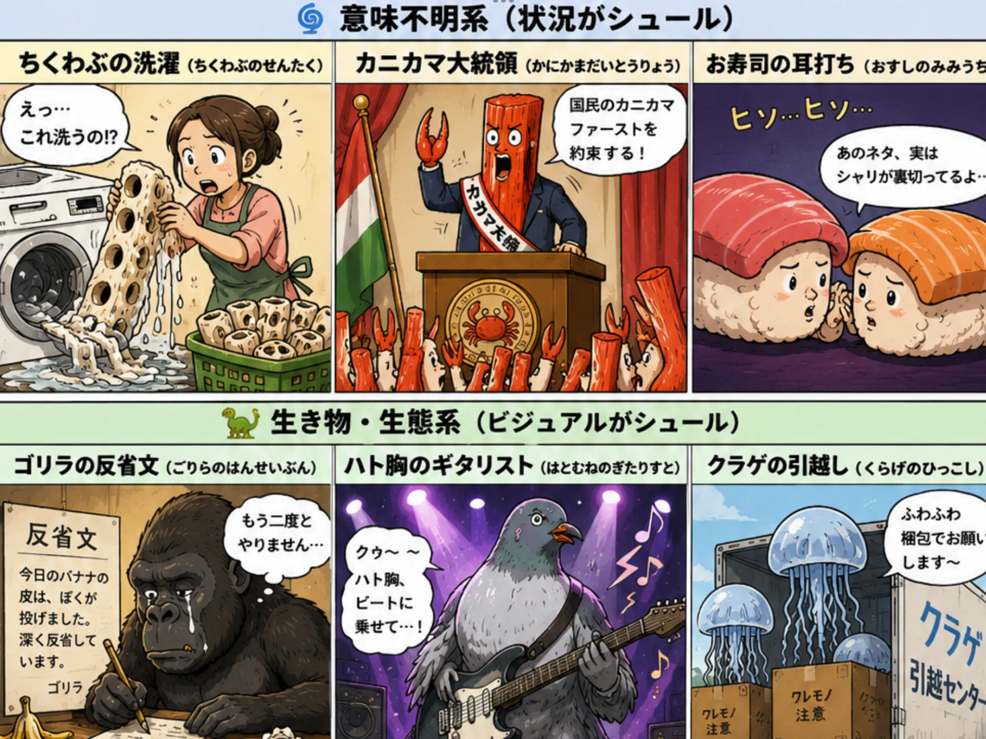 ちくわぶの洗濯……？🤔」｜AIが本気でシュール大喜利をしたら