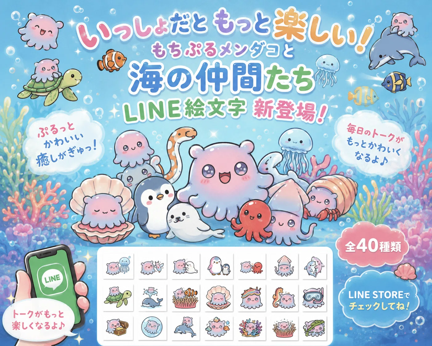 一目惚れ注意】私のLINEが「癒やしの水族館」になった話。もちぷる