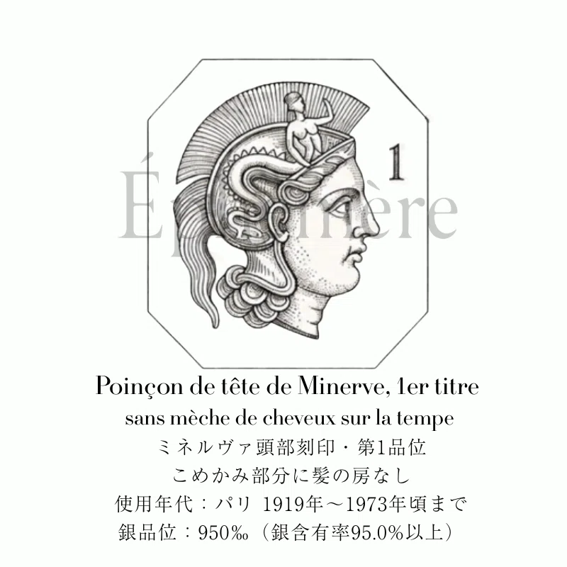 ミネルヴァの刻印｜フランスのシルバージュエリーの豆知識｜Éphémère