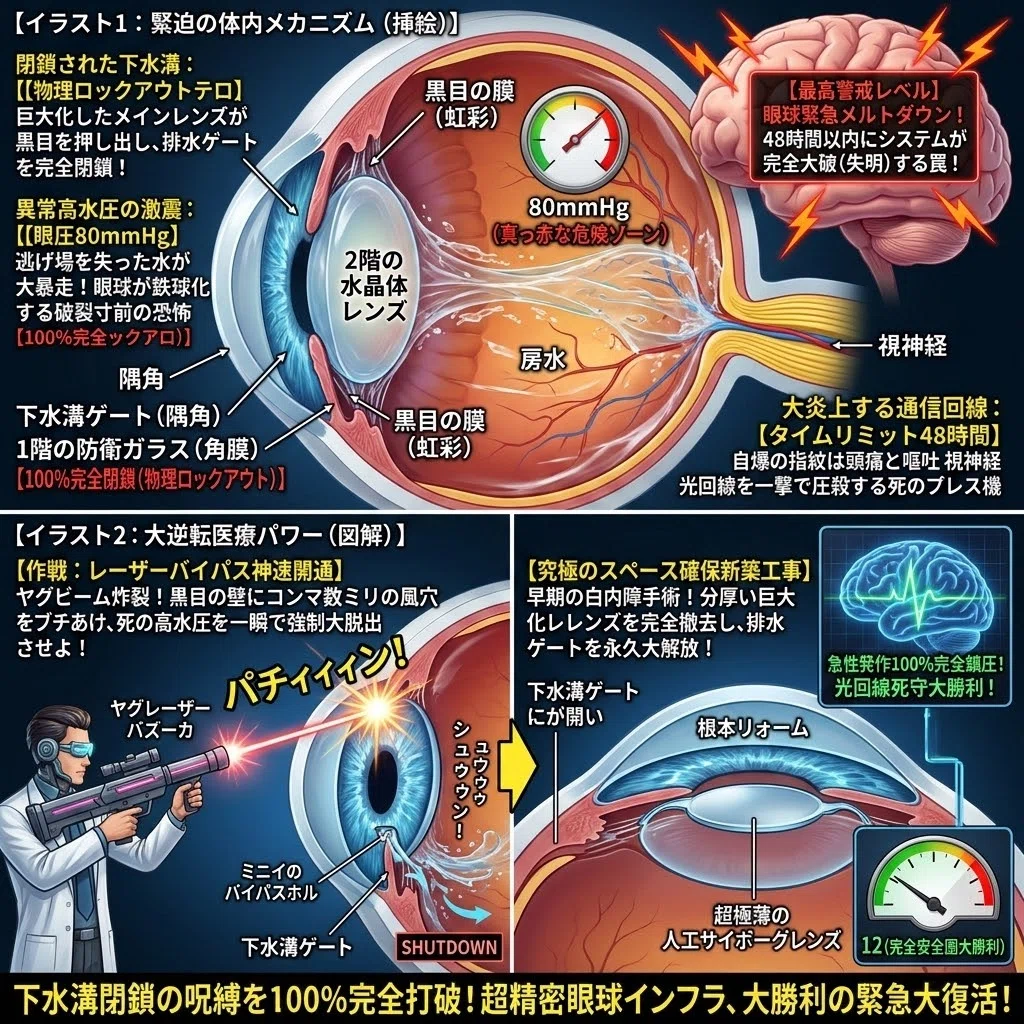 緑内障（原発閉塞隅角・急性緑内障発作）（りょくないしょう・げんぱつ