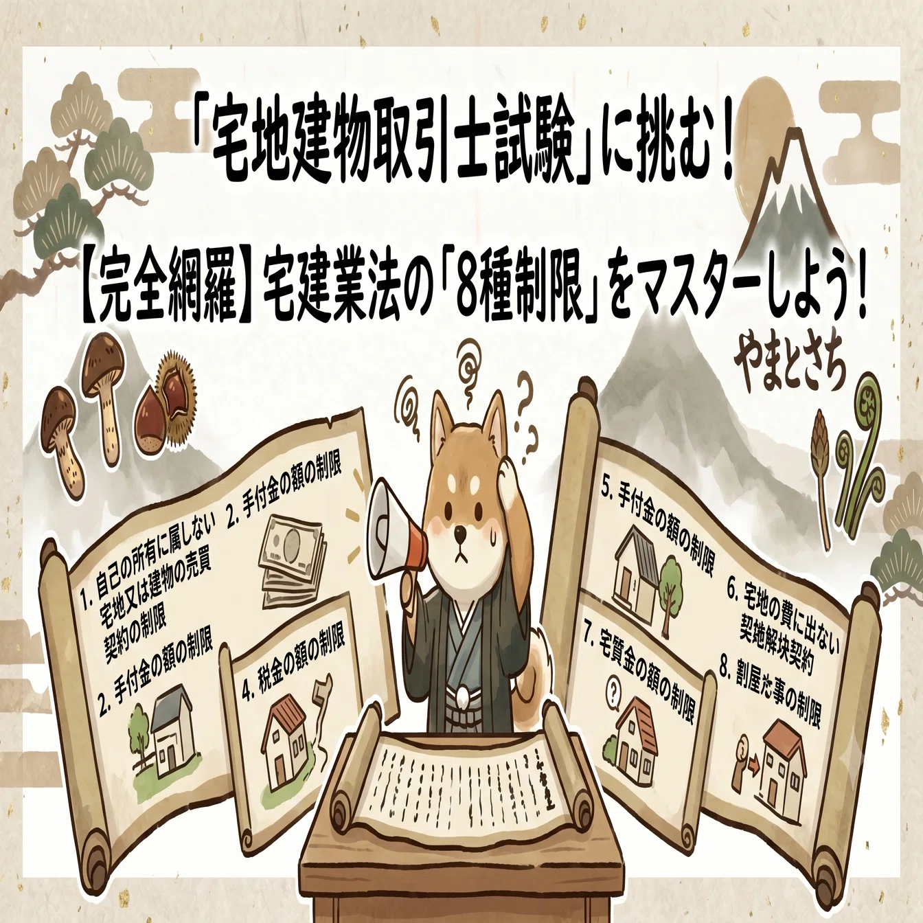 宅建 制限、税、など 8種制限①｜宅建「8種制限」とは？前編でわかる3つの基本ルールと試験
