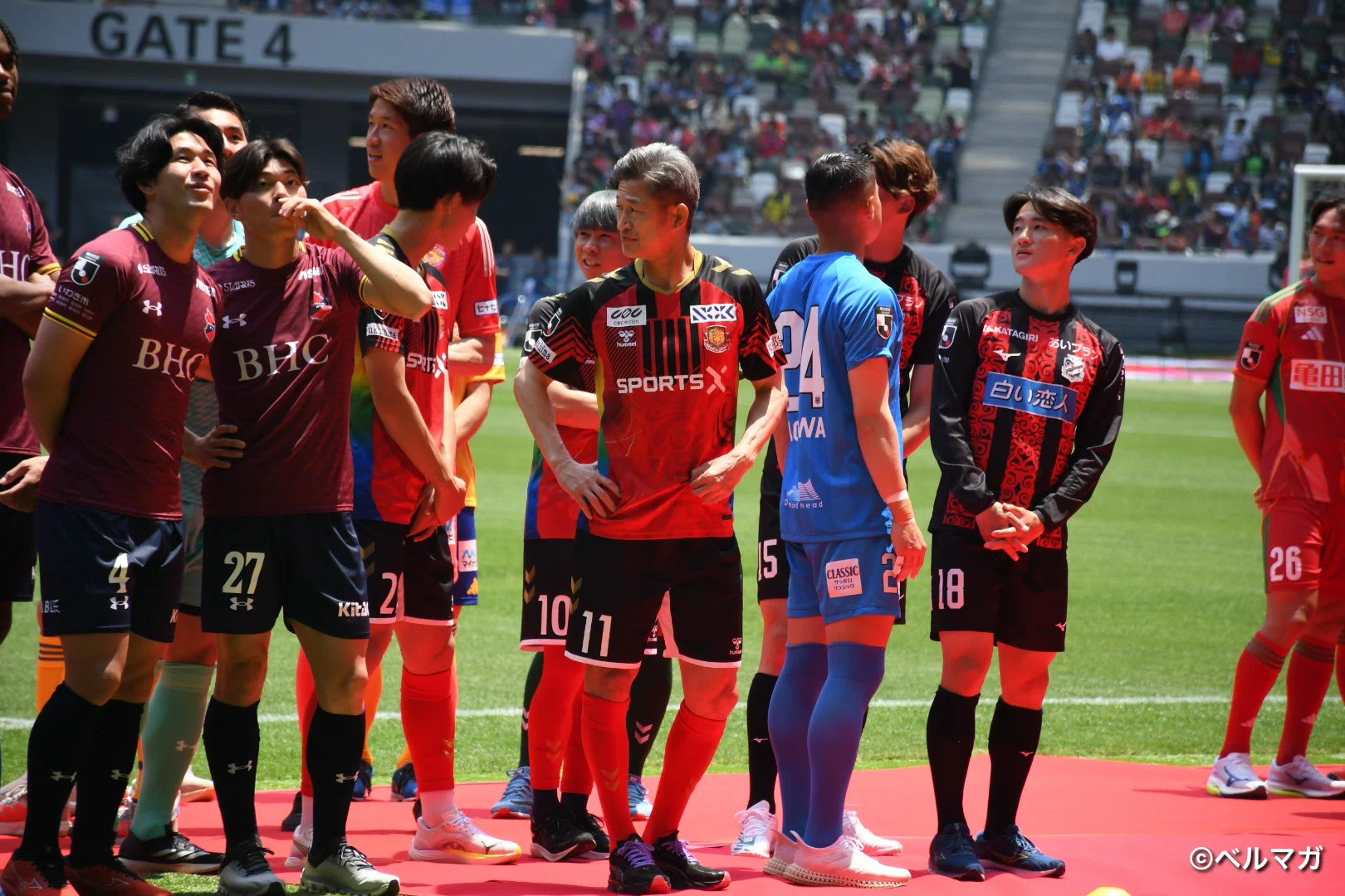 三浦知良選手（福島ユナイテッドFC）Jリーグオールスター DAZN カップ