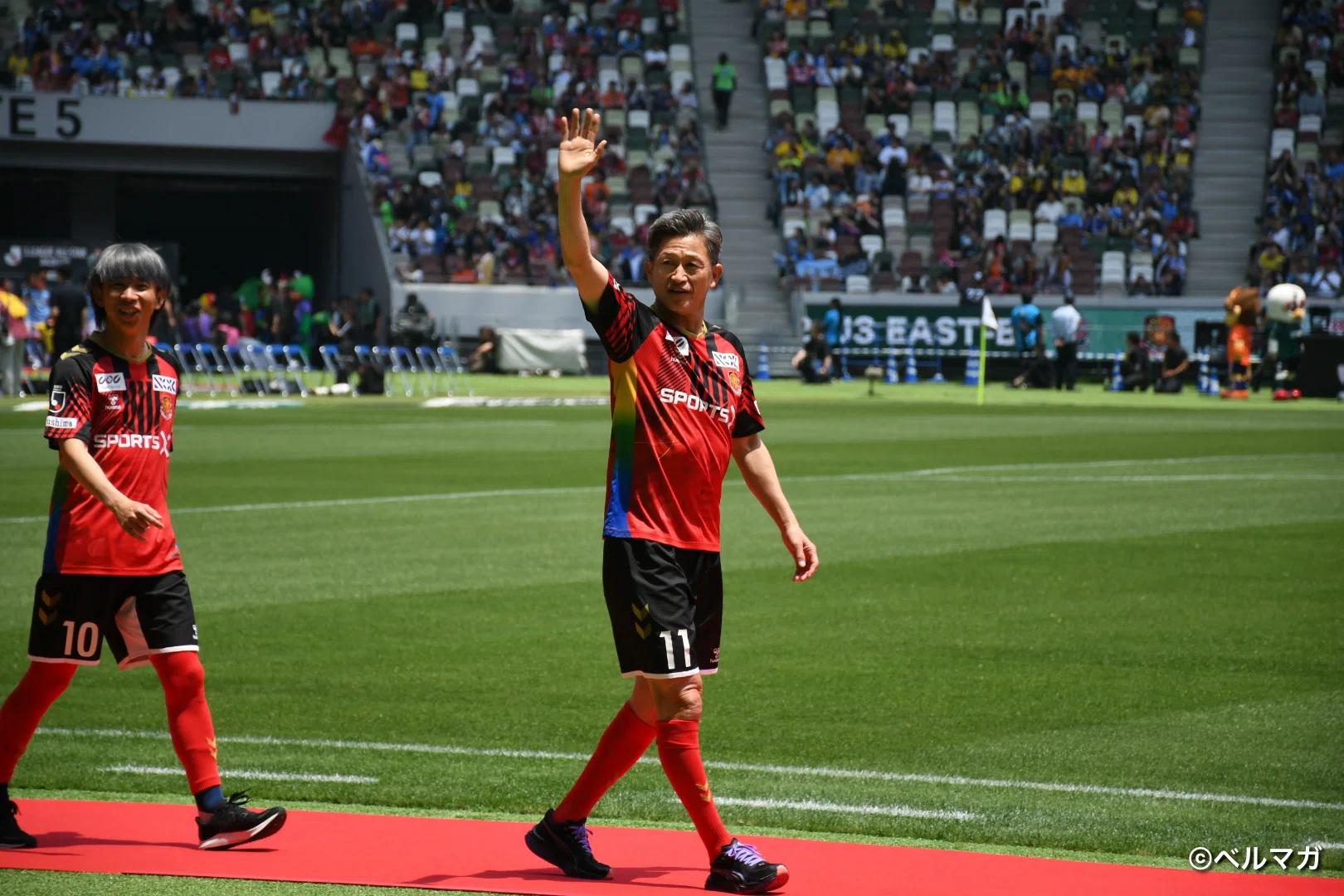 三浦知良選手（福島ユナイテッドFC）Jリーグオールスター DAZN カップ