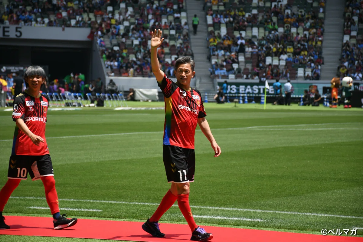 三浦知良選手（福島ユナイテッドFC）Jリーグオールスター DAZN カップ