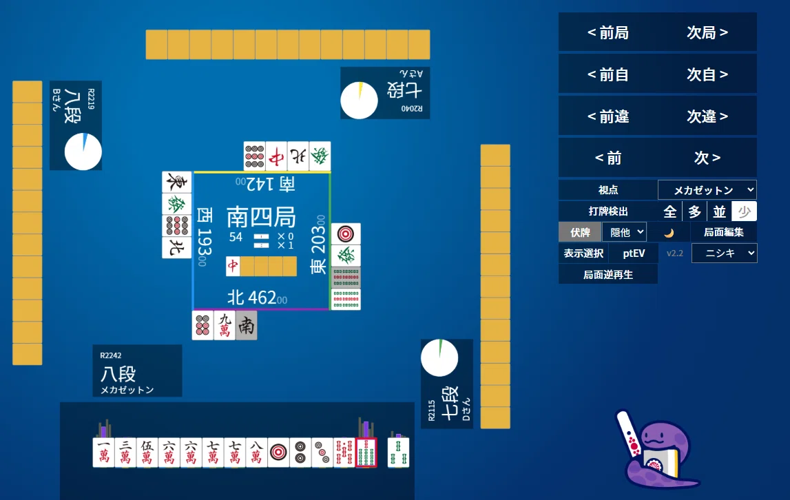 天鳳十段タッチを目指して毎日更新する麻雀note1389日(1休)｜メカZ