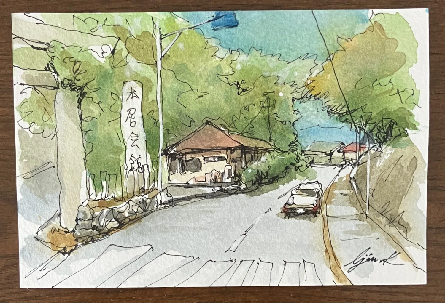 軽いタッチでサクッと描きたい #11/ペン水彩画｜Ijin（維人）