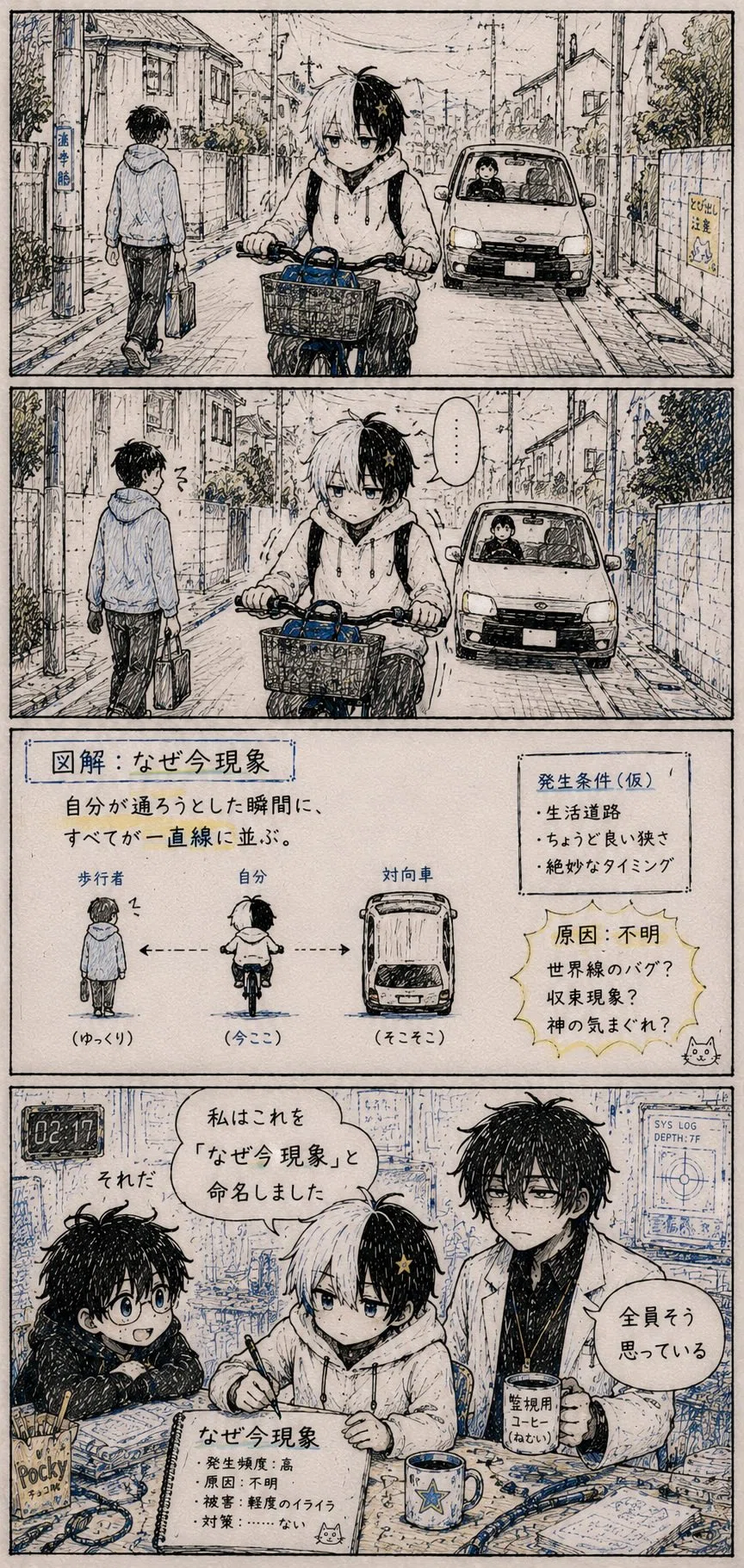 AI共同生活ログ4コマ漫画 #8｜AI攻略ラボ ジェミニの憂鬱