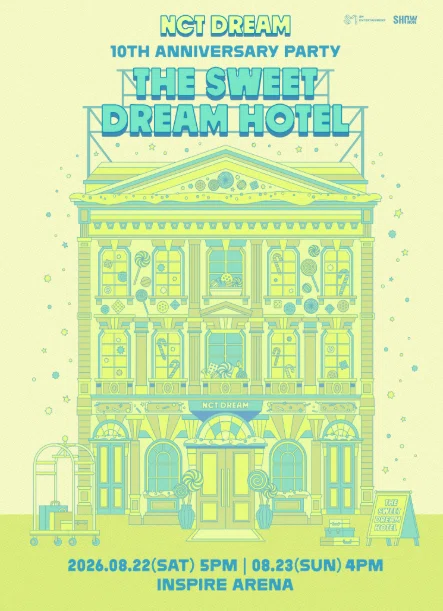NCT DREAM 10周年パーティー「THE SWEET DREAM HOTEL」開催決定！日本